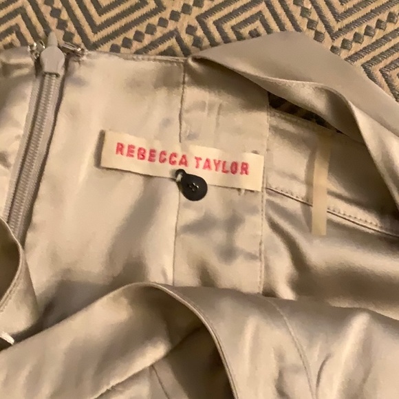 SILK TOP BEAUTIFUL REBECCA TAYLOR BEJEWELED CHAMPAGNE COLOR 8 - Picture 5 of 9